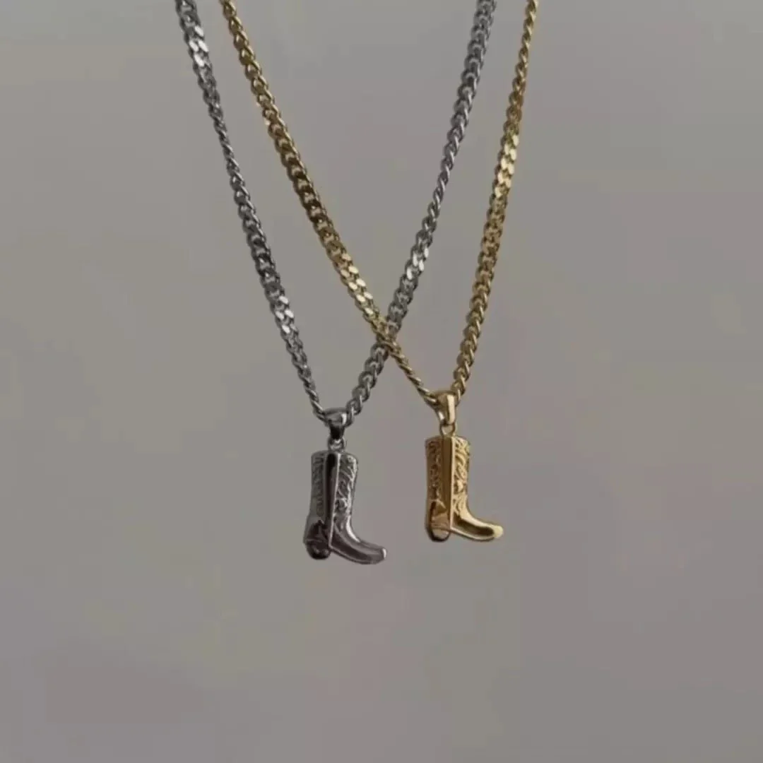 Boot Pendant Necklace - Image 3