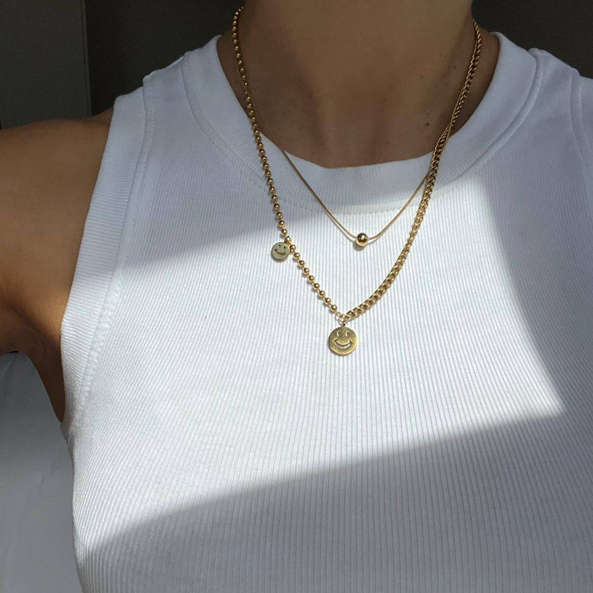 Smiley Pendant Necklace - Image 3