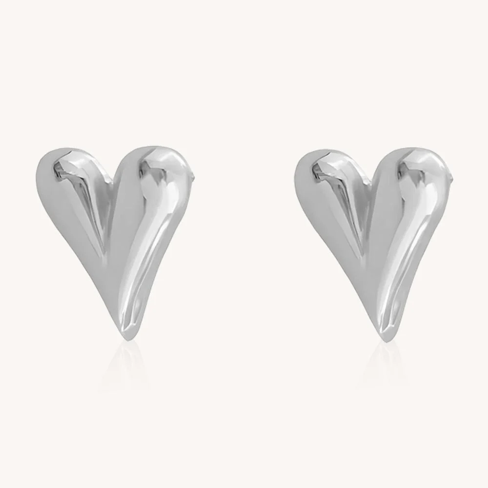 Holly Heart Studs - Image 6