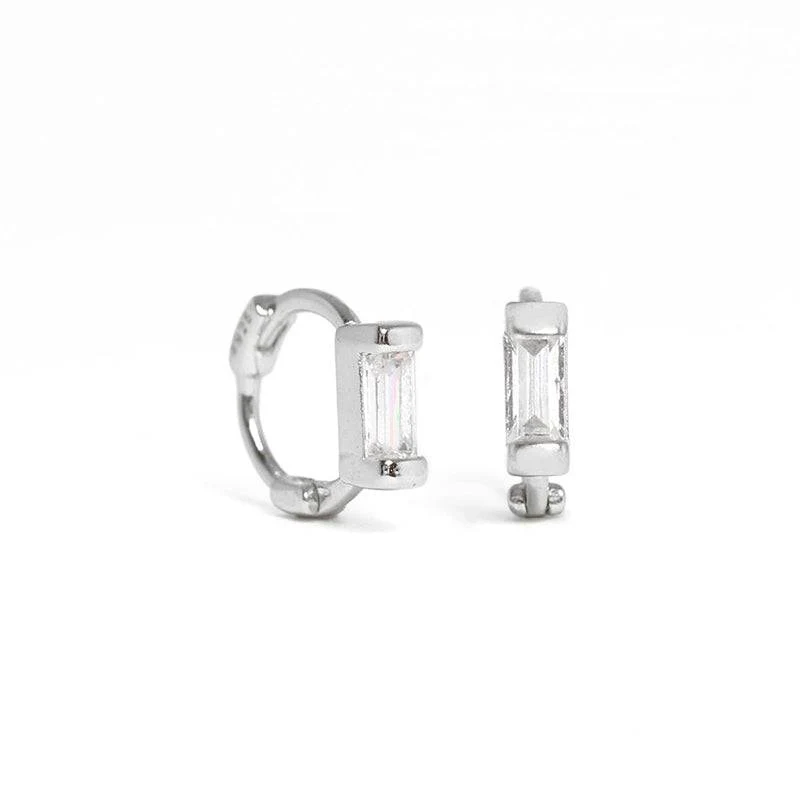 Silver Aime Hoops - Image 3