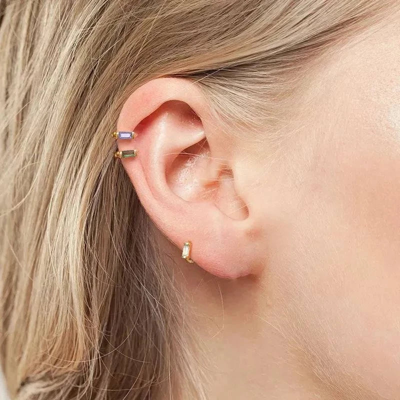 Silver Aime Hoops - Image 6