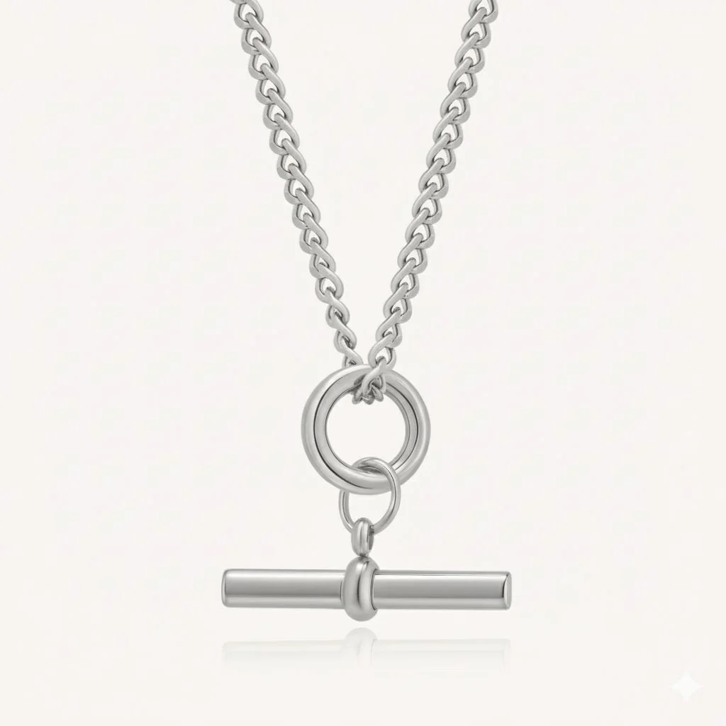T Bar Pendant Necklace - Image 3